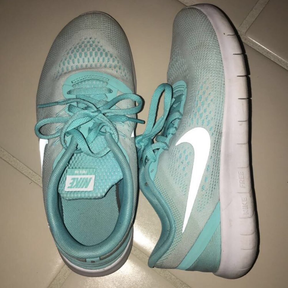 Blue Nike Free Runs